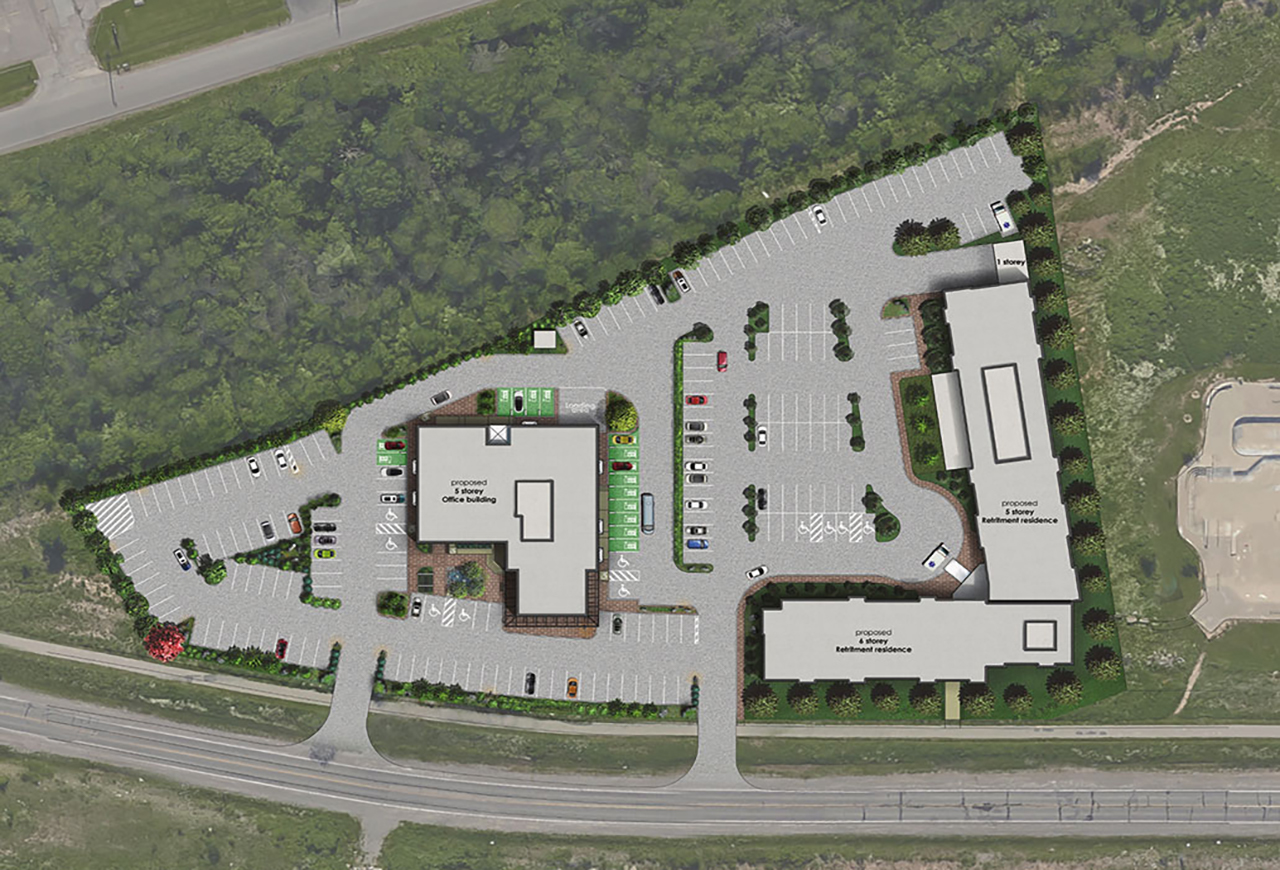 DCL Medical Site Plan Rendering About